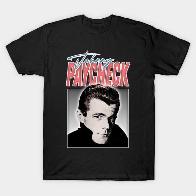 Johnny Paycheck / Retro Style Country Artist Fan Design T-Shirt by DankFutura